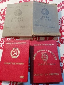 Carnete diverse din perioada comunistă