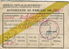 Autorizație de parcare