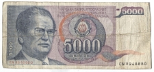 Banknot jugosławiański