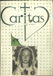 Straipsnis žurnale „Caritas“, 1990, Nr. 8