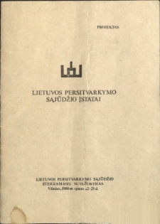 Lietuvos persitvarkymo Sąjūdžio įstatai