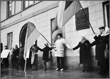 Gyvosios grandinės pradžia mitinge už Ukrainos nepriklausomybę