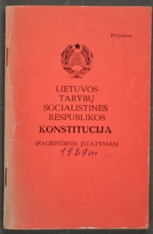 Lietuvos Tarybų Socialistinės Respublikos Konstitucija