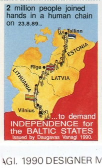 Baltijas ceļam veltīta pamarka