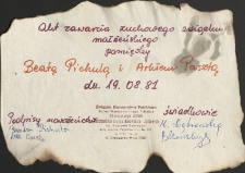 Akt zawarcia zuchowego związku małżeńskiego