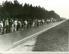 Baltijas ceļa pie Vangažiem fotogrāfija