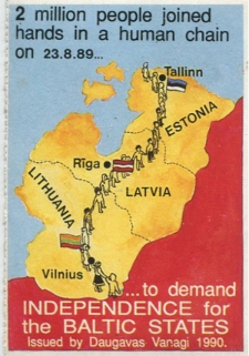 Baltijas ceļam veltīta pamarka