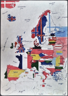 Veiko Spolīša zīmēta Eiropas karte