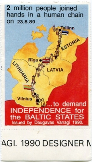 Baltijas ceļam veltīta pamarka